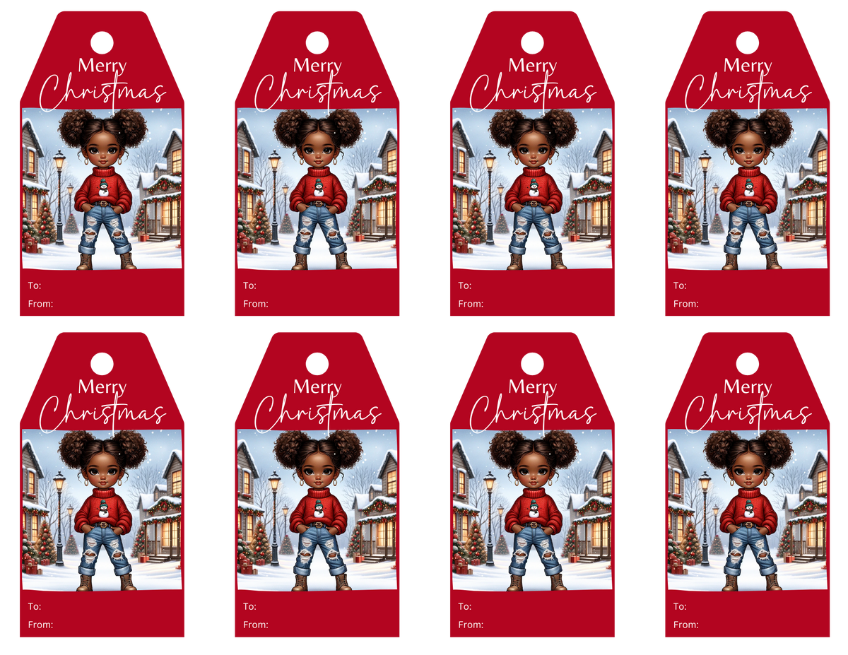 Printable Gift Tag Merry Christmas 7 Kins Alyse Design Studio